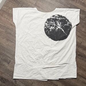 Igor Dobranic ELLIE Tunic with Black Abstract Design